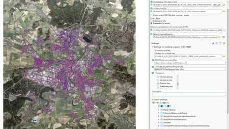 Odesíláme data technické infrastruktury