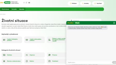 Plzeňanům s dotazy na webu poradí nový ChatBot