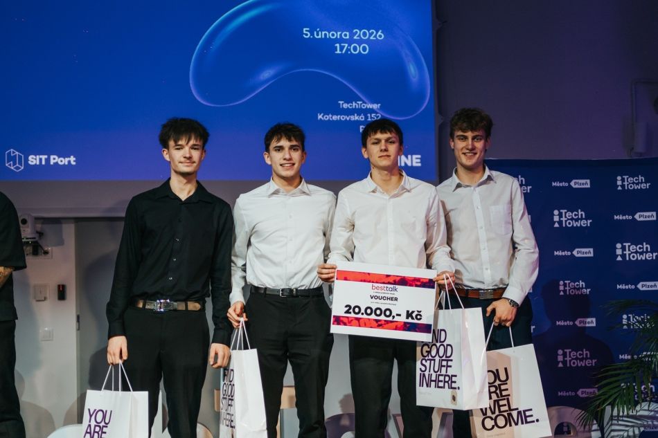 Foto: SITMP Startupuj 2026_vítězný tým Pulzifi_zdroj SITMP